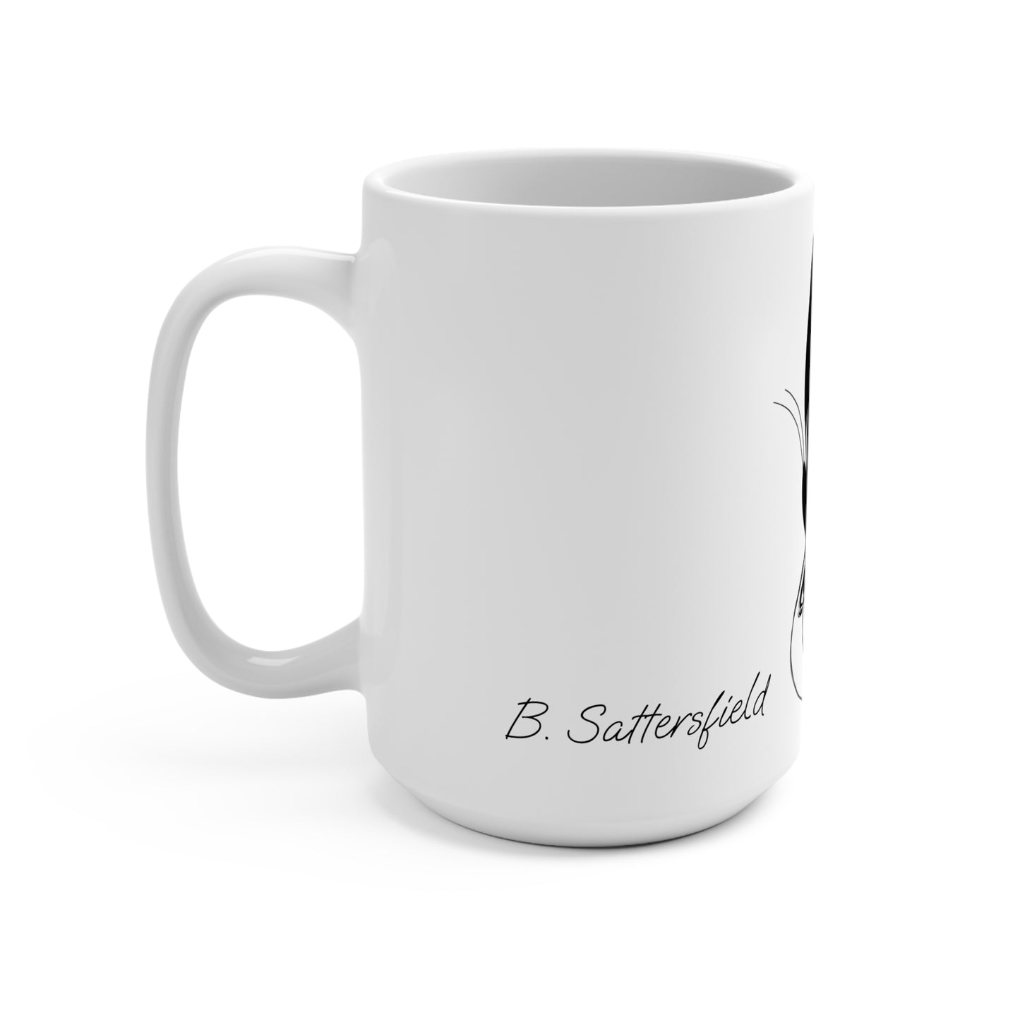 Ala Elegant Butterfly 15oz Coffee Mug - Perfect Gift for Nature Lovers & Art Enthusiasts