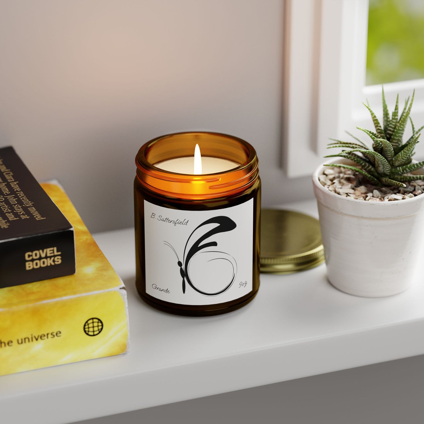 Ala Elegant Scented Candles - Coconut Apricot Wax (4oz, 9oz) - Perfect for Relaxation & Gift Giving
