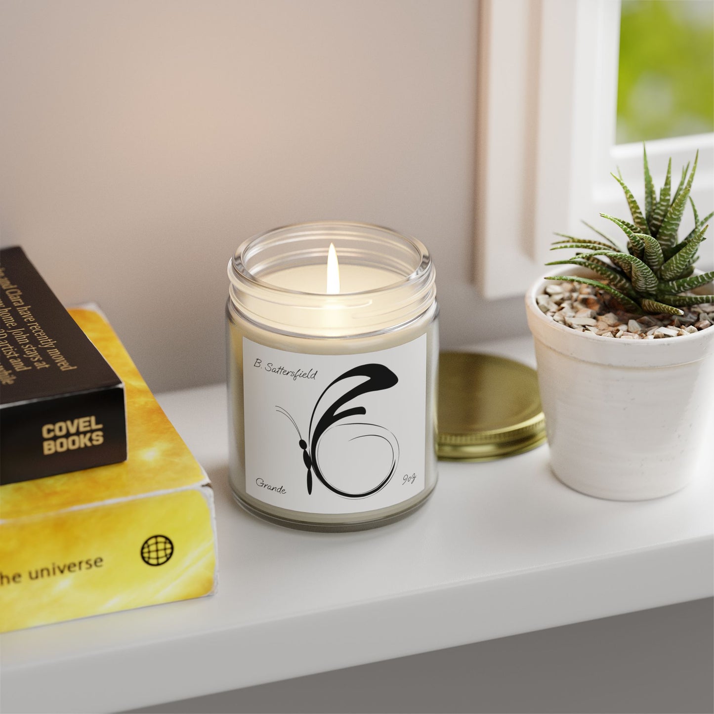 Ala Elegant Scented Candles - Coconut Apricot Wax (4oz, 9oz) - Perfect for Relaxation & Gift Giving