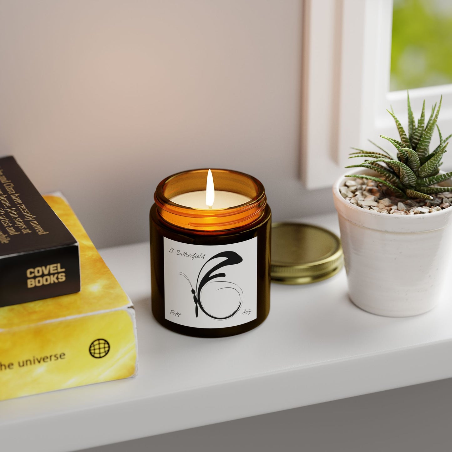 Ala Elegant Scented Candles - Coconut Apricot Wax (4oz, 9oz) - Perfect for Relaxation & Gift Giving