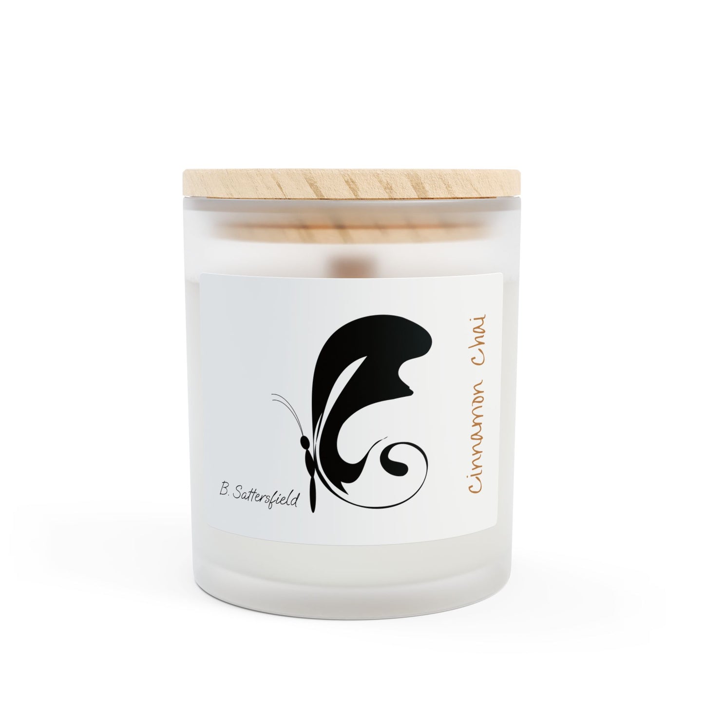 Ala Elegant Butterfly Frosted Glass Candle - 11oz Aromatherapy