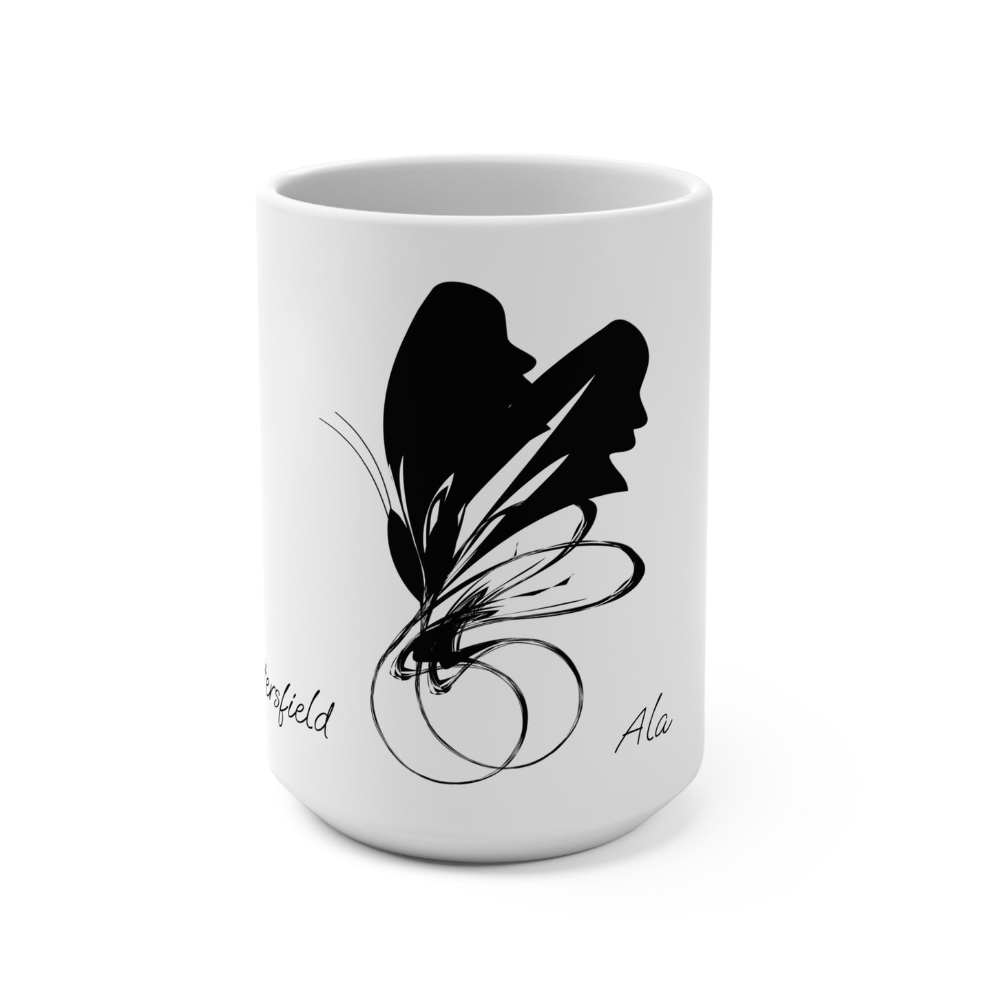 Ala Elegant Butterfly 15oz Coffee Mug - Perfect Gift for Nature Lovers & Art Enthusiasts
