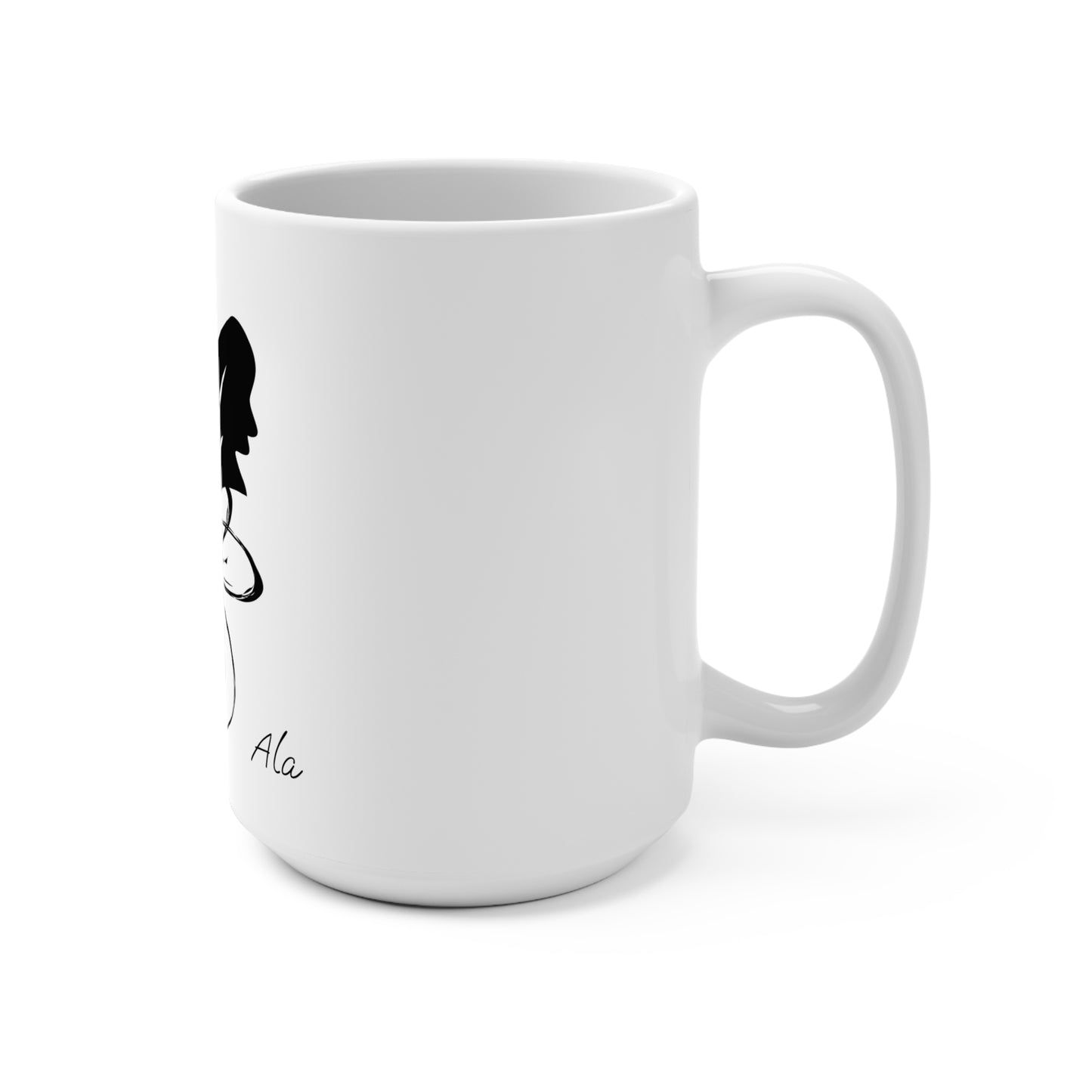 Ala Elegant Butterfly 15oz Coffee Mug - Perfect Gift for Nature Lovers & Art Enthusiasts